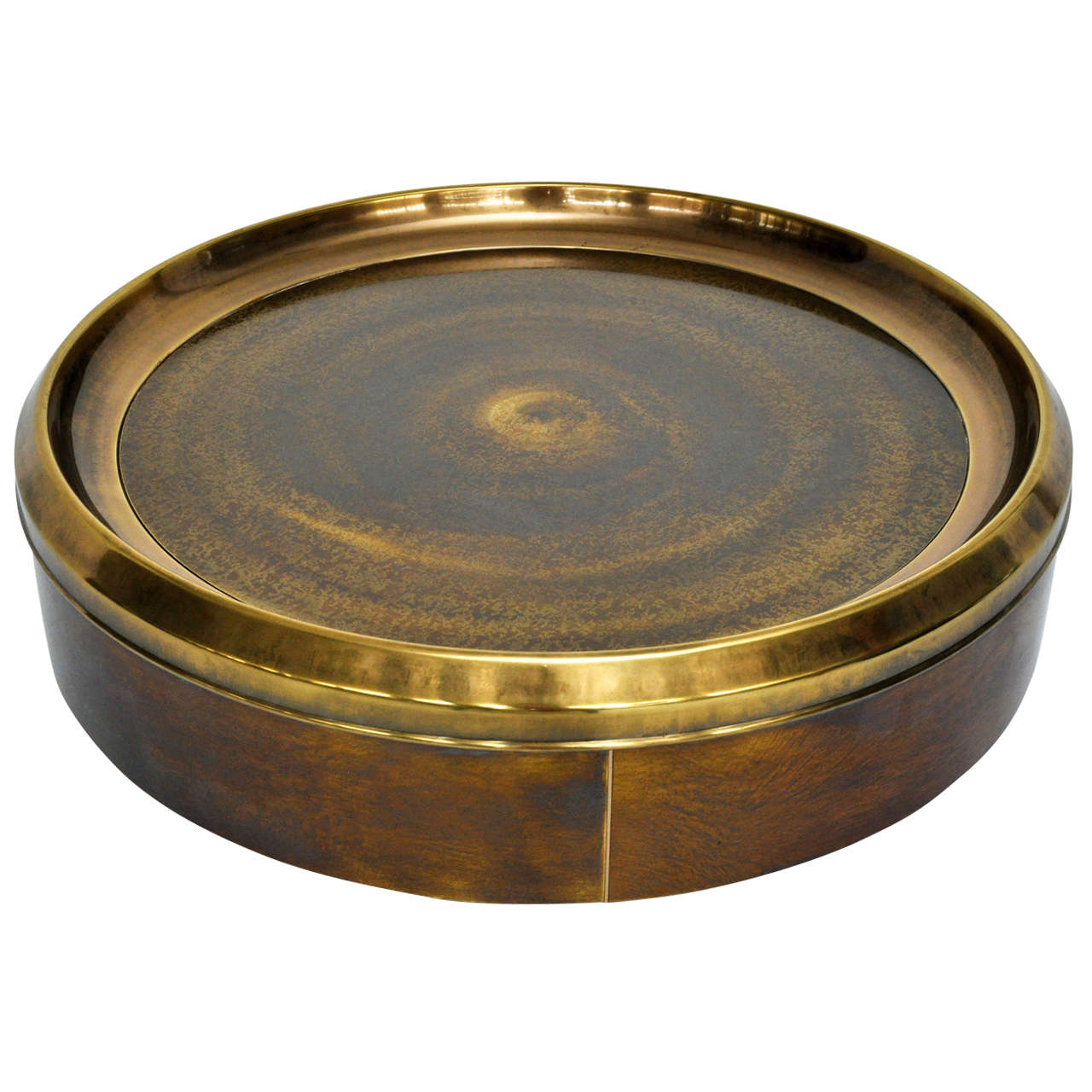 Mastercraft Brass Cocktail Table at 1stDibs