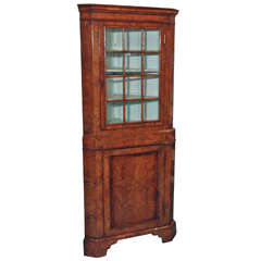 Antique English Corner Cabinet