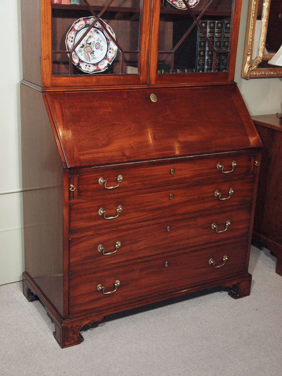 Antique English Secretary/Bookcase at 1stDibs