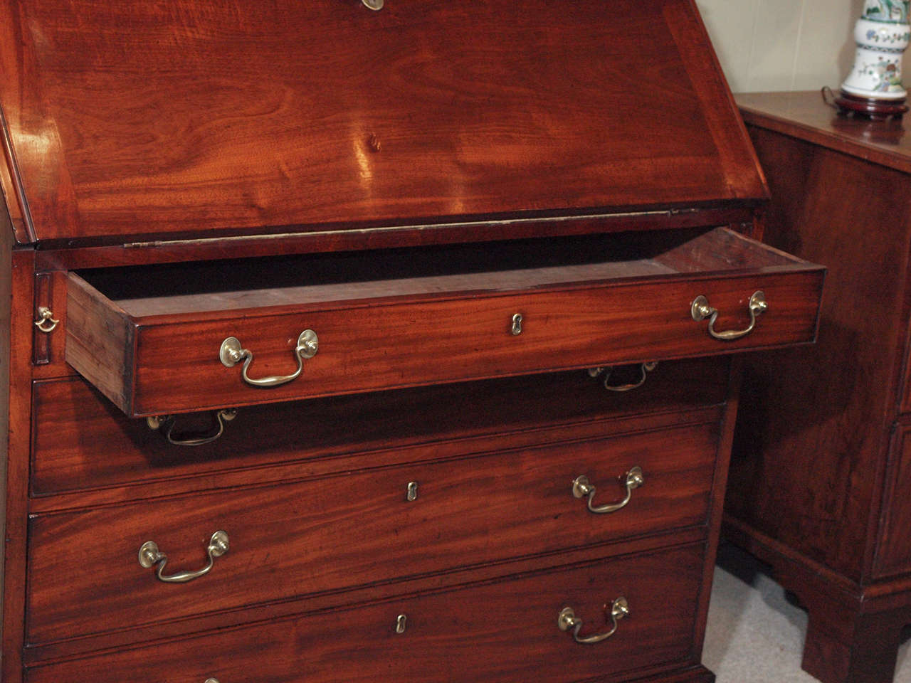 Antique English Secretary/Bookcase at 1stDibs