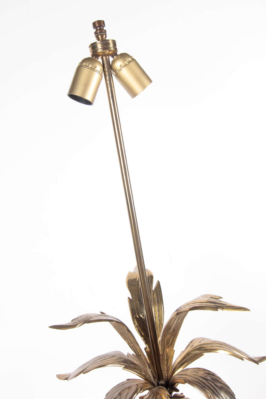 Fin du 20e siècle Lampe de table palmier de la Maison Charles