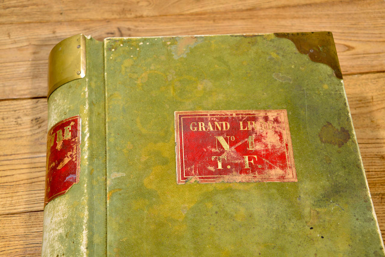 French Grand 19thc. Ledger from 