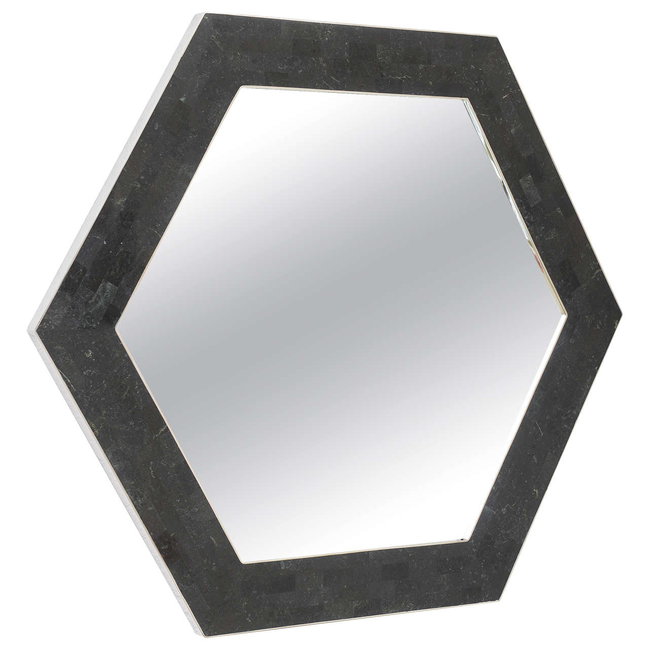 Octagonal Tessellated Stone Mirror at 1stDibs