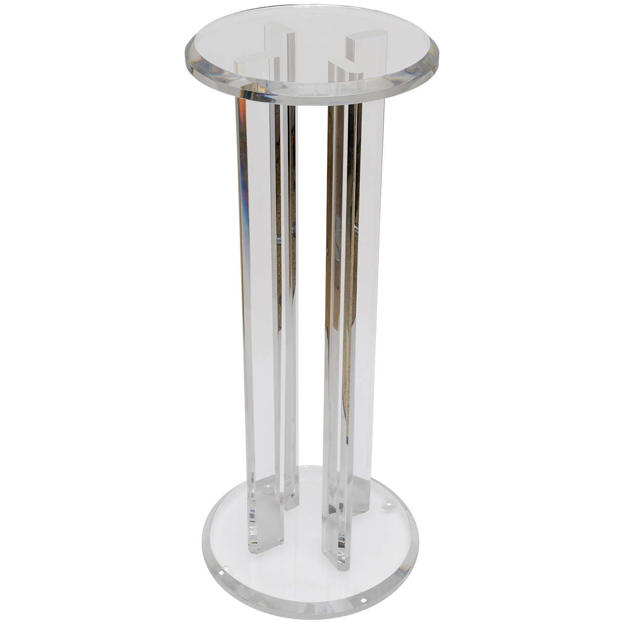 Round Lucite Pedestal at 1stDibs lucite pedestals