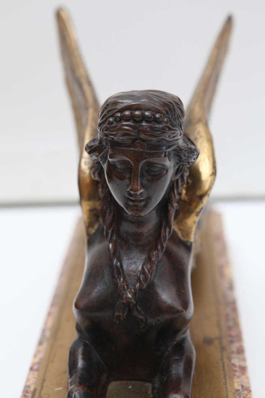 19th Century, Bronze Sphinx Sculptures For Sale 1