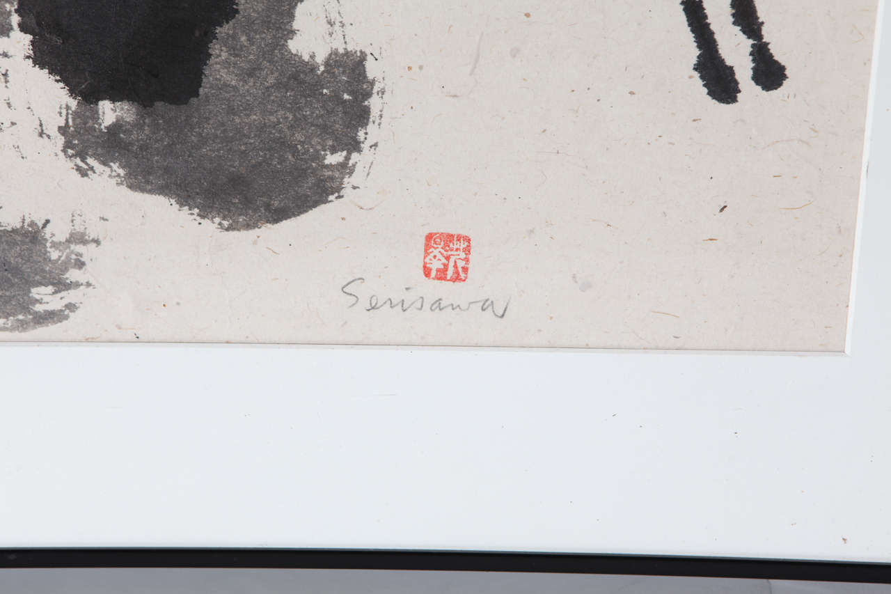 Americano Originale, anni '80, disegno a inchiostro Sumi in vendita