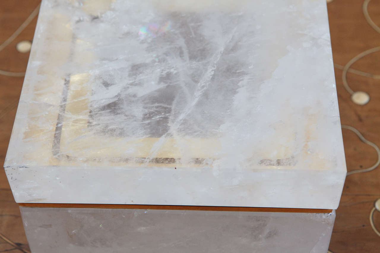 French Large, Elegant, Rock-Crystal Box