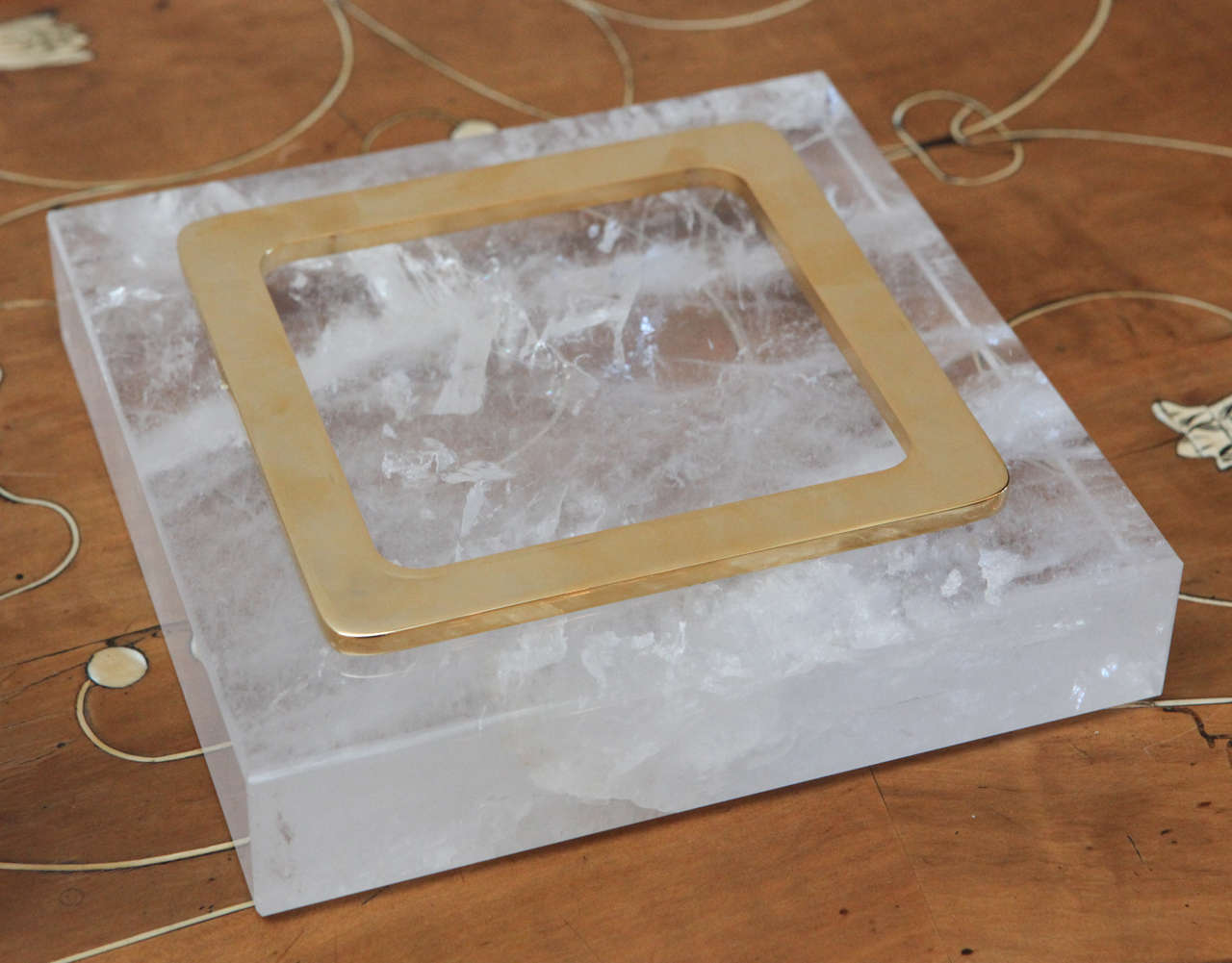Late 20th Century Large, Elegant, Rock-Crystal Box