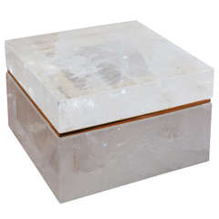 Large, Elegant, Rock-Crystal Box