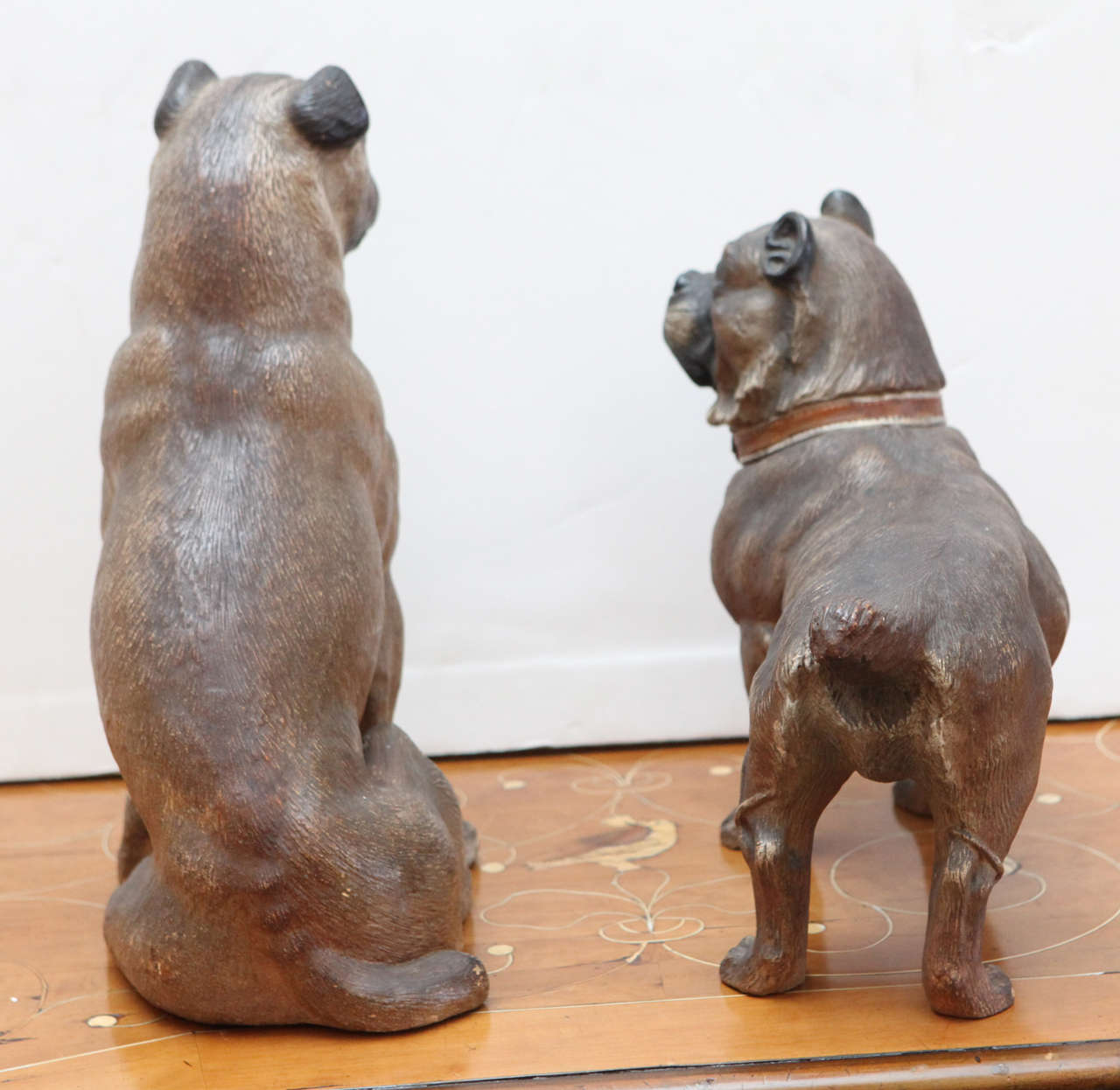 Paint Victorian Terracotta Dogs