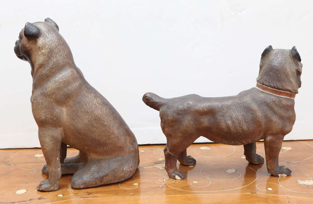 Victorian Terracotta Dogs 1