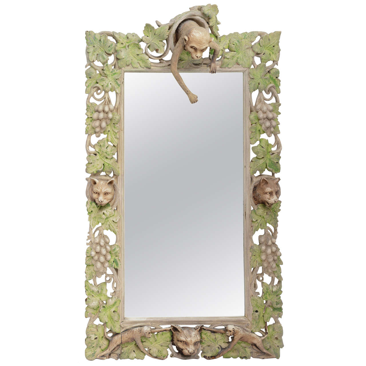 ornate antique mirror Retro reflections