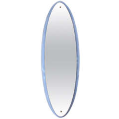 Large Oval Mirror by Christalarte, Made in Italy