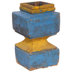 Set of Four Wooden Midcentury Indonesian Beam Supports