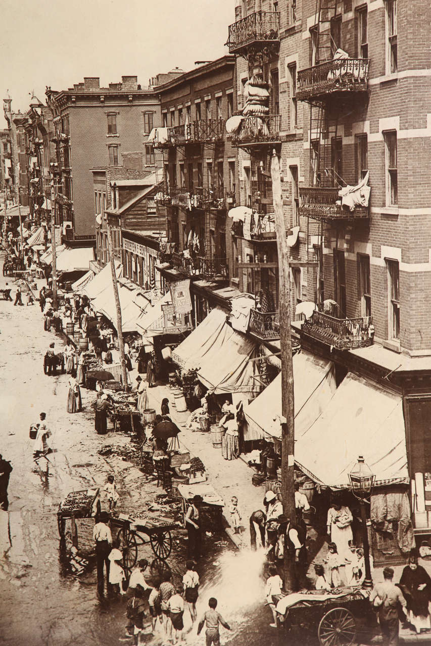 American Photograph of Hester Street, Lower East Side, 1901 For Sale