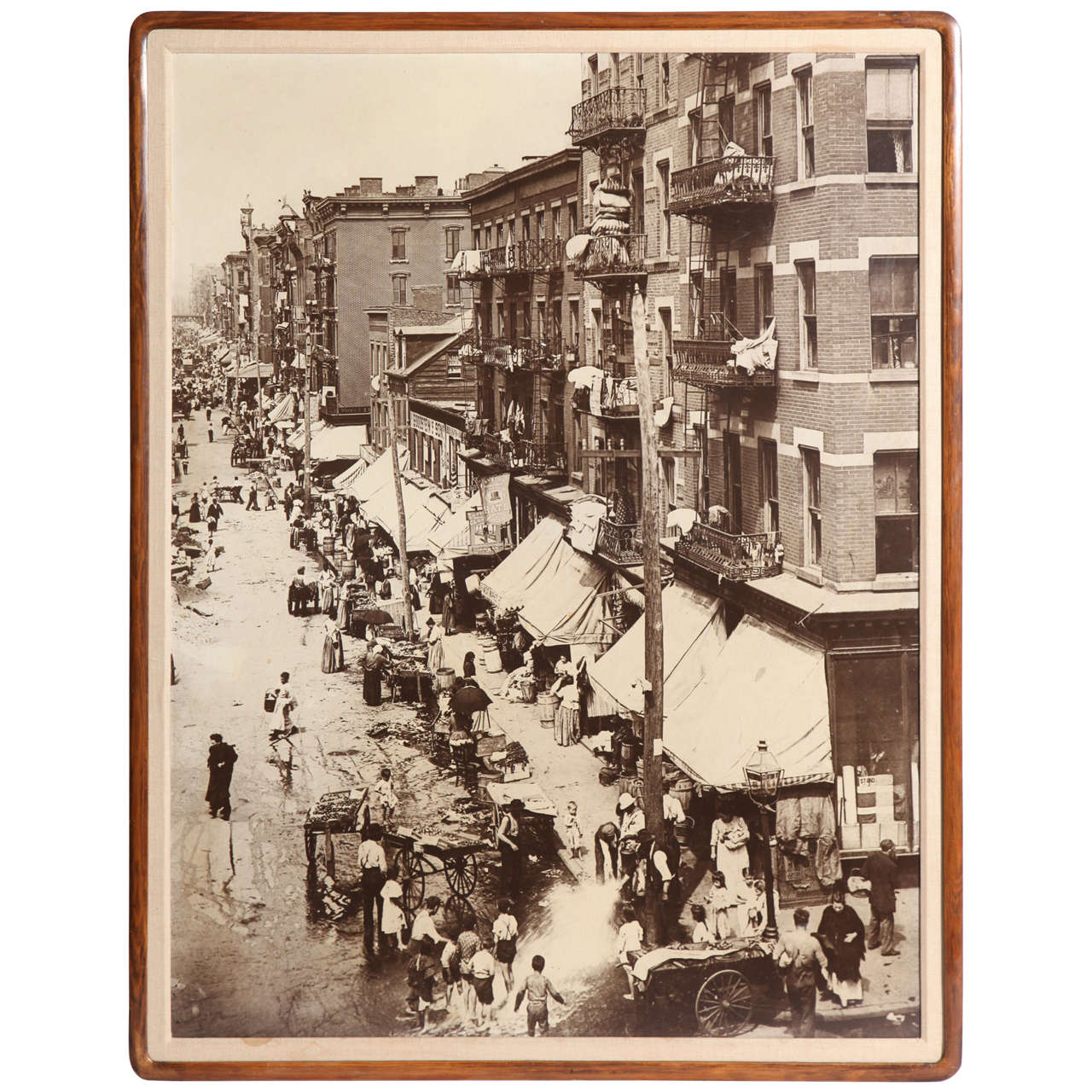Photograph of Hester Street, Lower East Side, 1901 For Sale