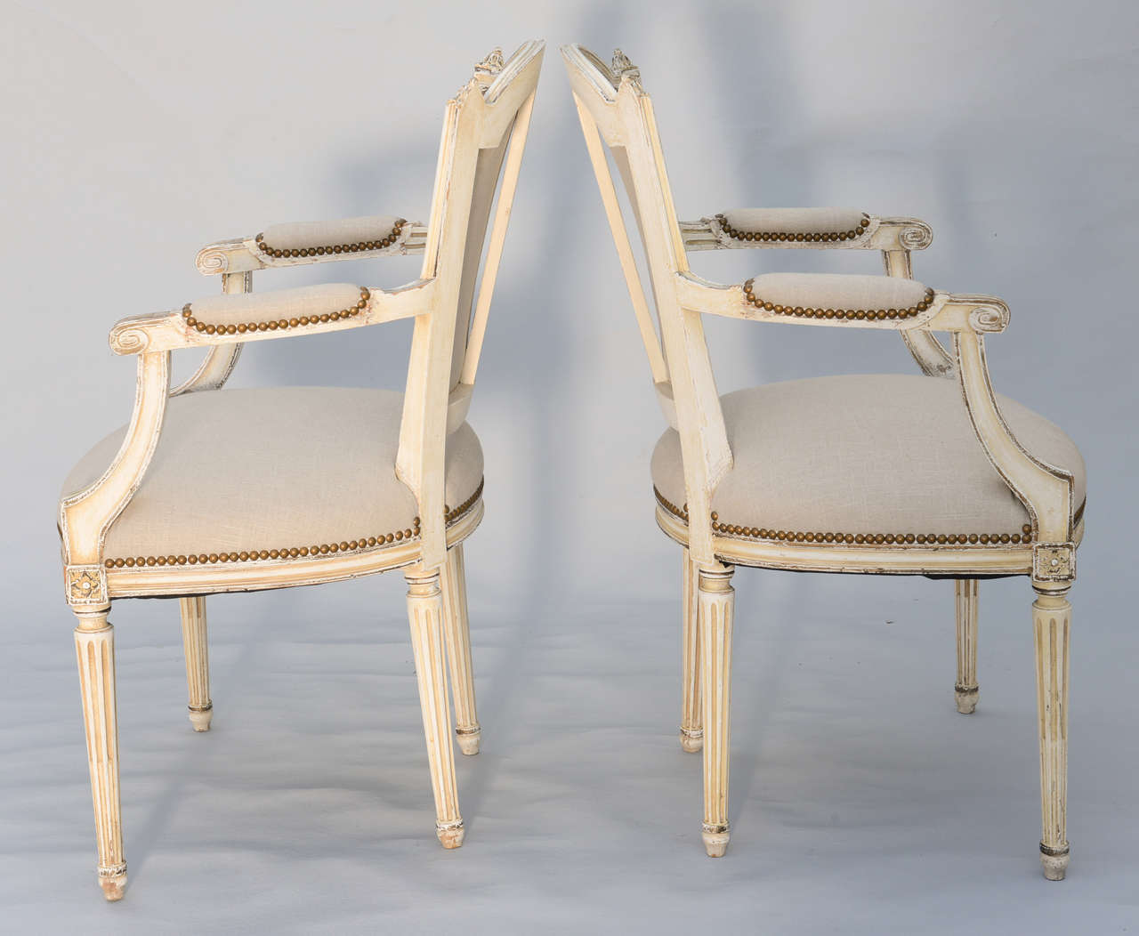 20th Century Set of Six French Dining Room Louis XVI Chairs
