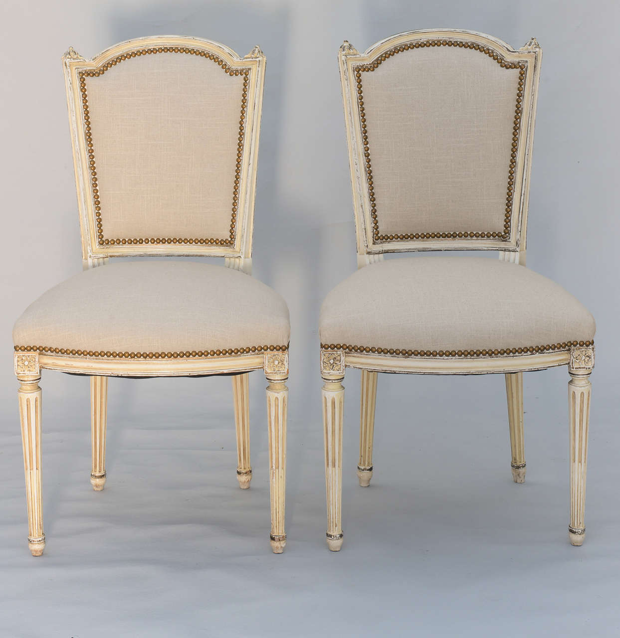 Set of Six French Dining Room Louis XVI Chairs 1