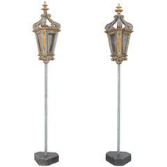 Pair of 17th-18th Century Venetian Gondola Lanterns