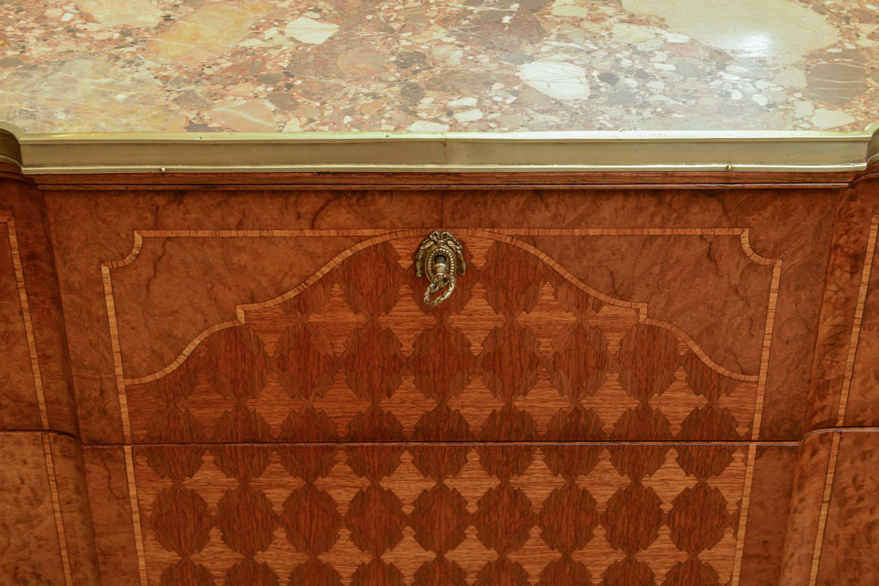 19c. French Parquetry Secretaire / Commode In Excellent Condition For Sale In West Palm Beach, FL