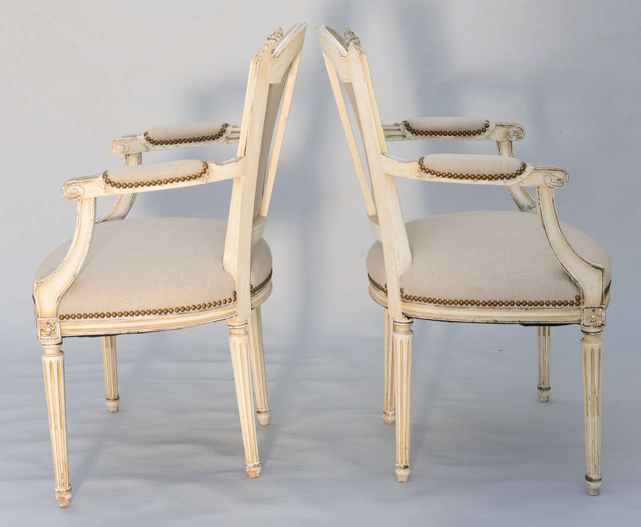 Set of Six French Dining Room Louis XVI Chairs at 1stDibs