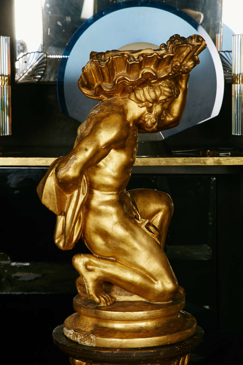 Giltwood Sculpture, Early 18th Century In Good Condition In Saint-Ouen, FR