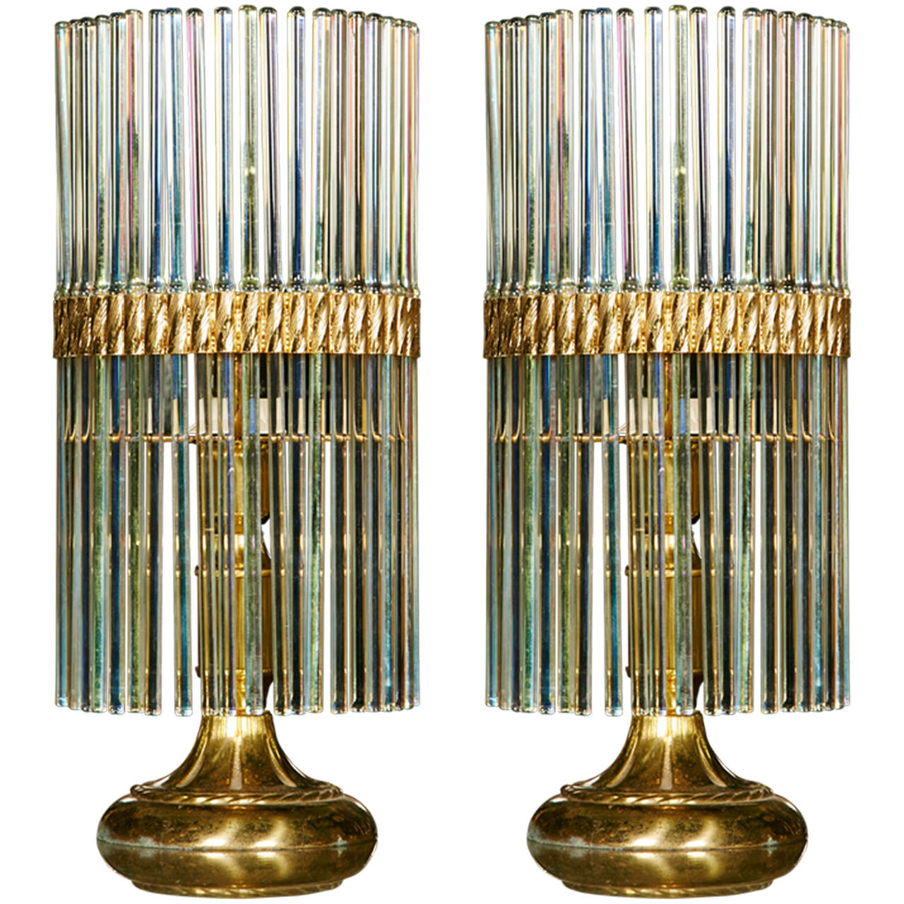 Pair of 1970s Table Lamps by Scolari For Sale