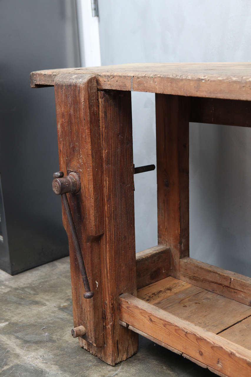 20th Century c.1900 English Carpenter's Work Bench