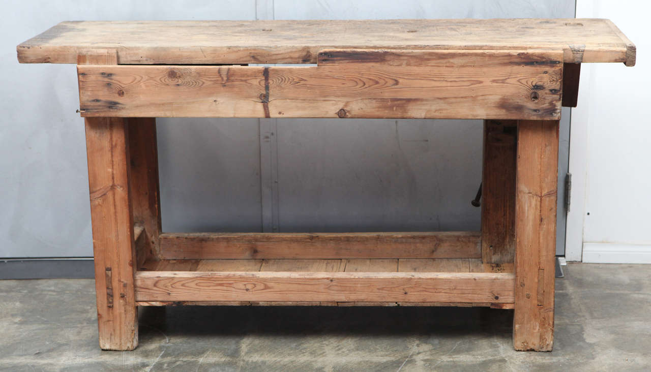 c.1900 English Carpenter's Work Bench 2