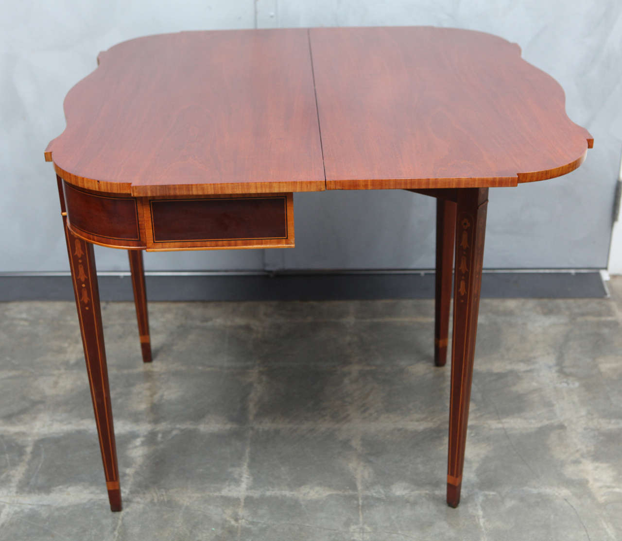 American Federal Style Mahogany Game Table 1