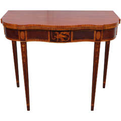 American Federal Style Mahogany Game Table