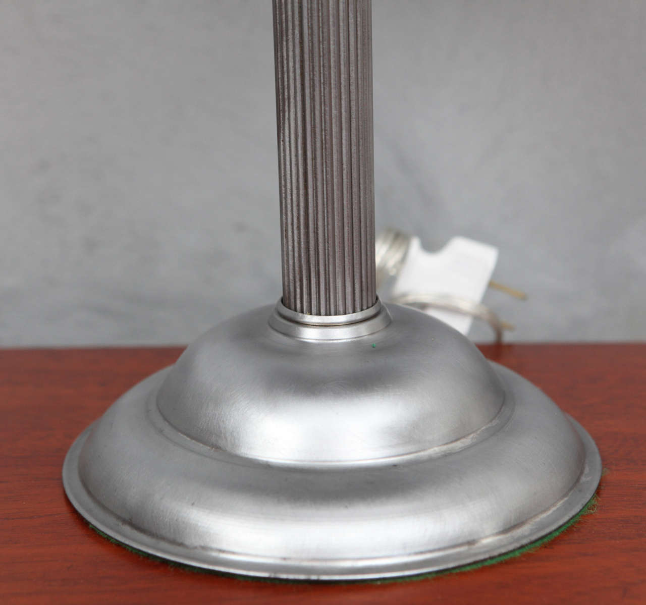 American 1930's Brushed Steel Desk Lamp For Sale