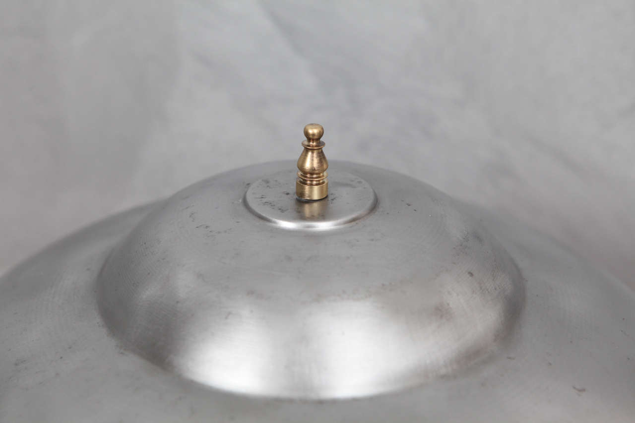 1930's Brushed Steel Desk Lamp For Sale 1