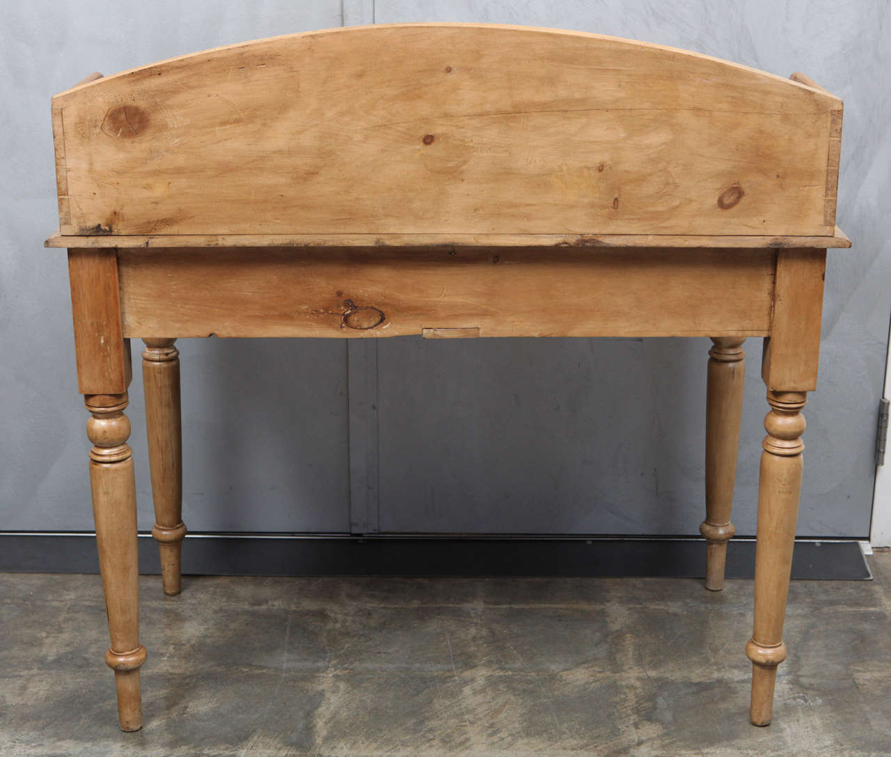 19th Century 1850's English Pine Wash Stand/Desk/Writing Table