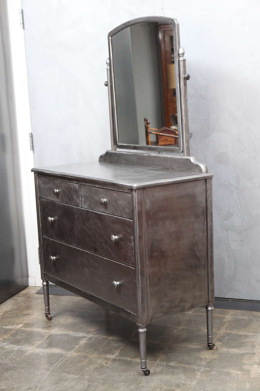 1930's Simmons Furniture Chest of Drawers w/Mirror 1