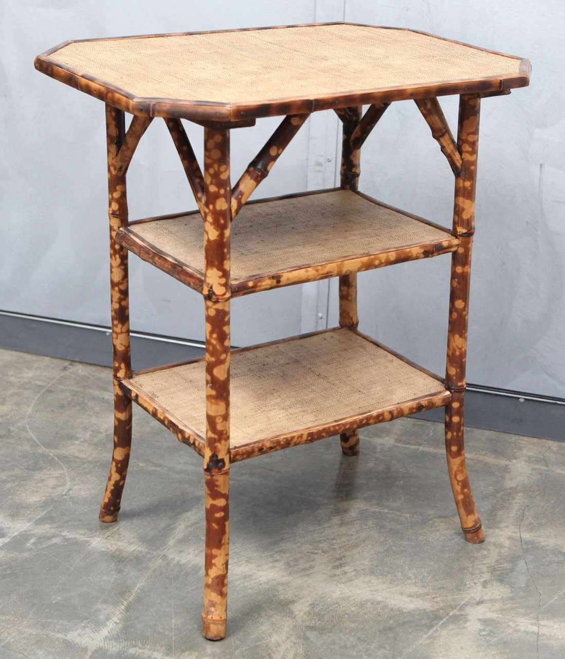 Variety of 19th Century Victorian English Tiger Bamboo Tables In Good Condition In Culver City, CA