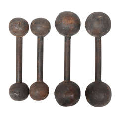 19th Century Iron Exercise Weights,  England