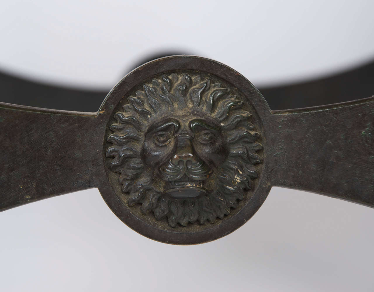 19th Century Bronze X-Frame Stool after the Antique