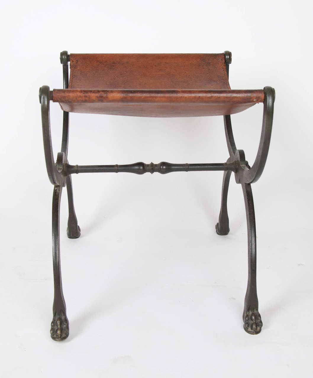 Bronze X-Frame Stool after the Antique 2