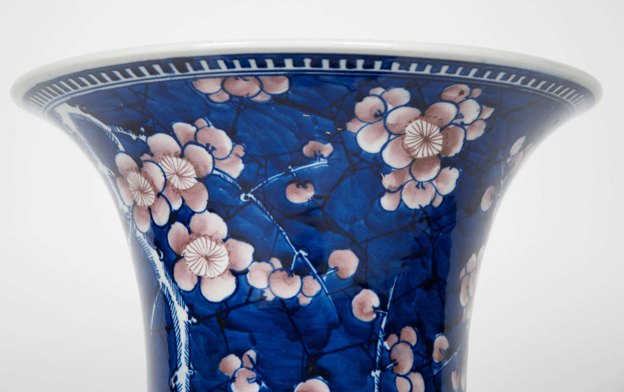 19th Century Japanese Prunus Vase For Sale 2