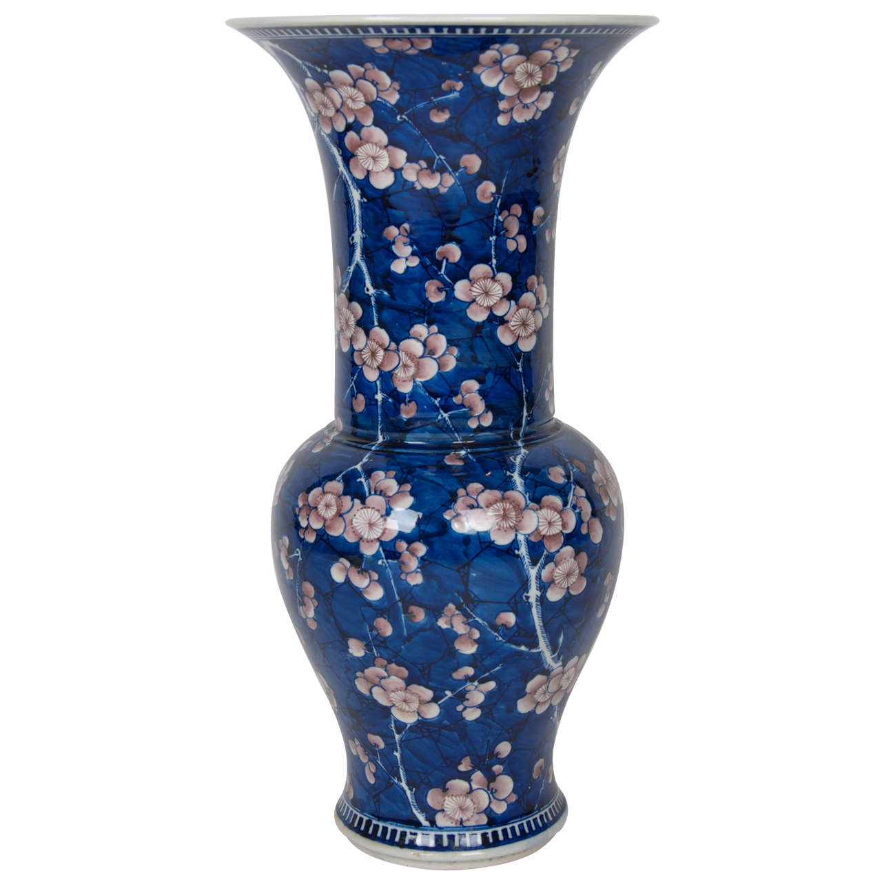 19th Century Japanese Prunus Vase For Sale