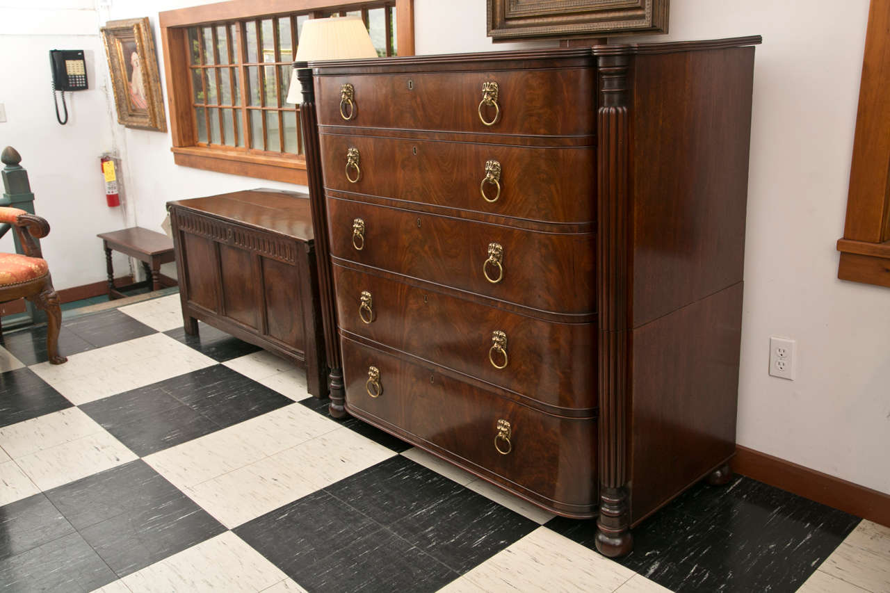 Large Scottish Mahogany Chest of Drawers 4