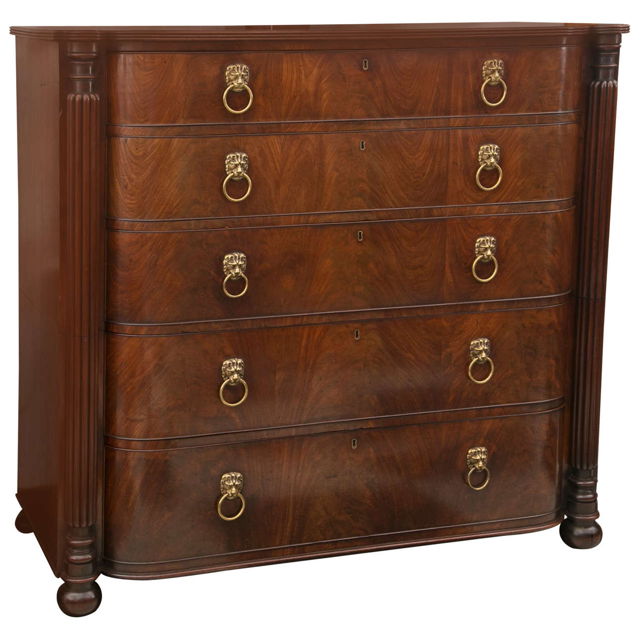 Large Scottish Mahogany Chest of Drawers