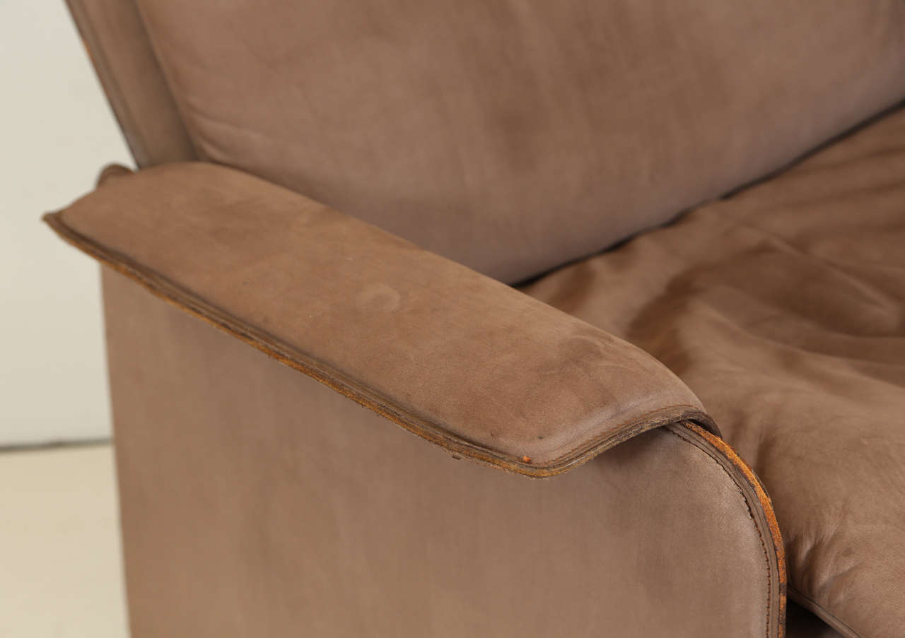20th Century De Sede DS 50 Recliner and Ottoman For Sale