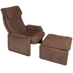 De Sede DS 50 Recliner and Ottoman