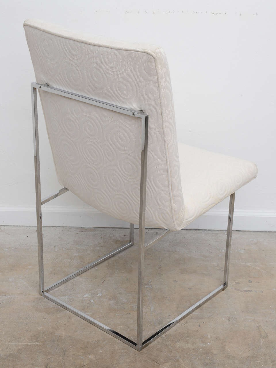 Set of Ten Milo Baughman 1970s Minimalist Dining Chairs In Excellent Condition In Miami, FL