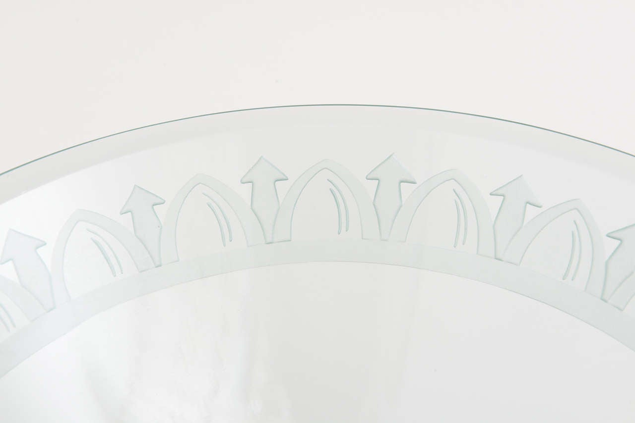 Amazing Postmodern Edged Large Glass Bowl 2
