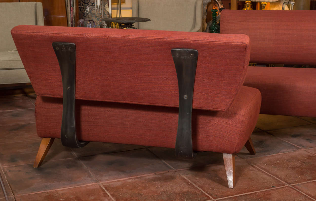 Mid-20th Century Fab Pair of 1940s Modernist Sofas