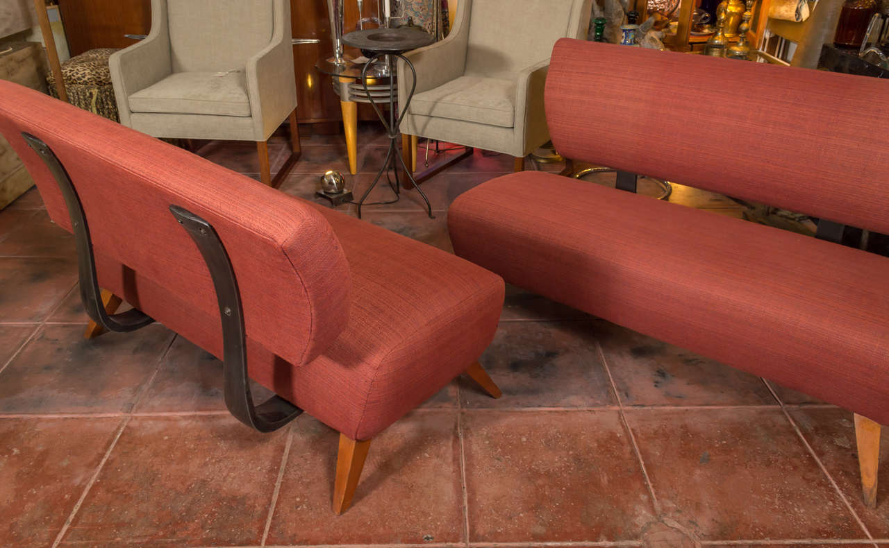 Fab Pair of 1940s Modernist Sofas 1