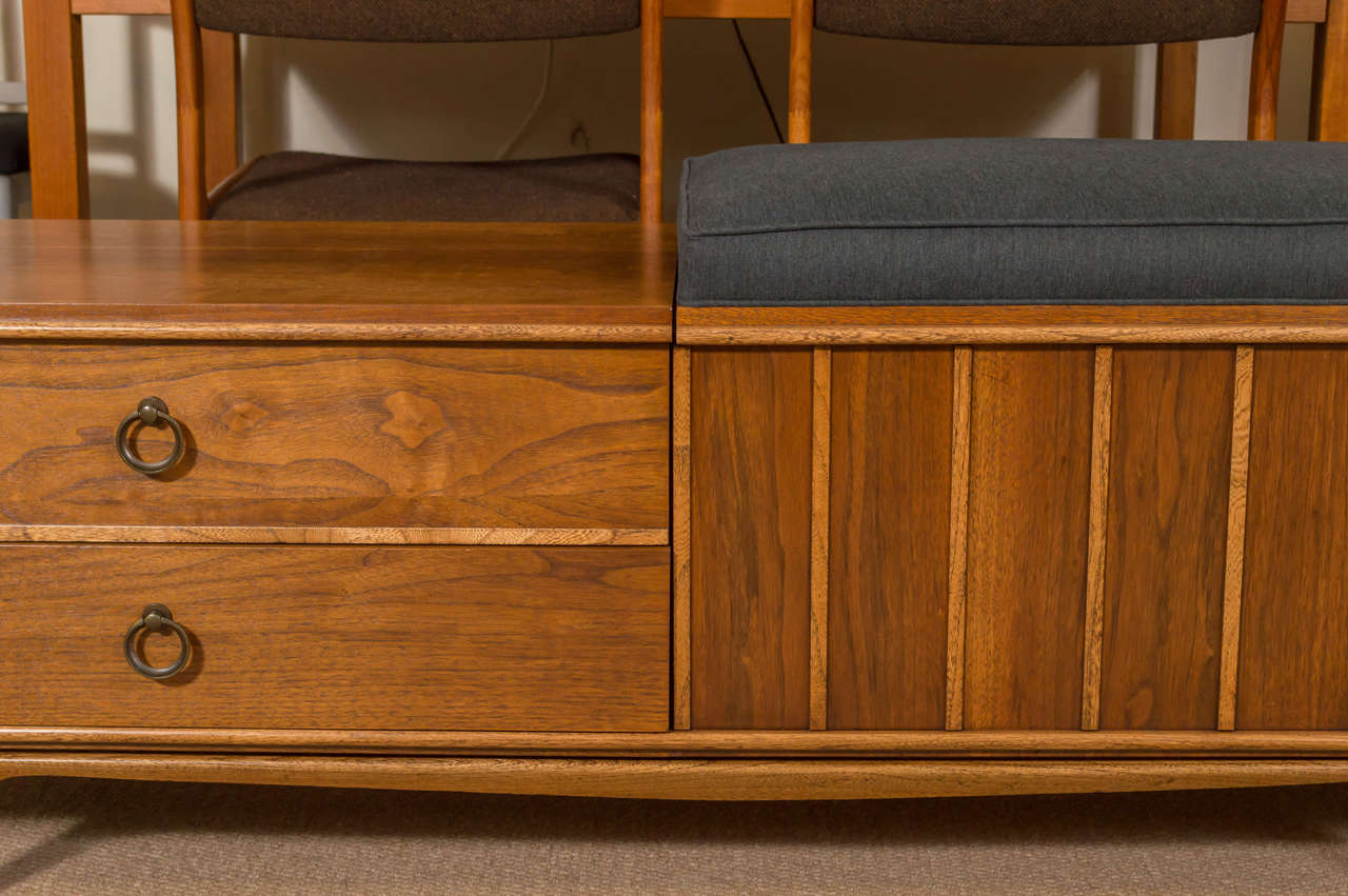 American Lane Bench and Chest of Drawers in Walnut